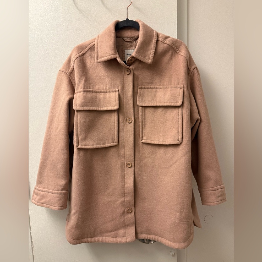 Abercrombie & Fitch oversized shirt jacket, new with tags!